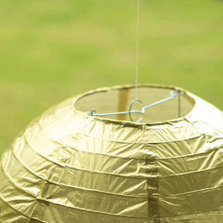 Gold paper lantern hanging decoration
