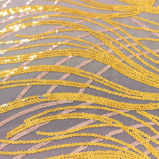 Elevate Your Event with the Gold Embroidered Sequins Table Overlay Elevate Your Event with the Gold Embroidered Sequins Table Overlay