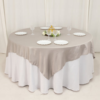 <span>Timeless Elegance with the Silver Lamour Satin Overlay</span> <span>Timeless Elegance with the Silver Lamour Satin Overlay</span>