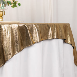 Create Magical Moments with the Sparkle Glitter Antique Gold Table Topper