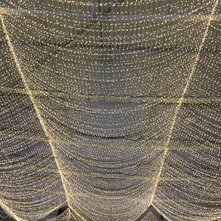 LED Curtain Fairy Lights 10ft x 40ft – Warm White 1200 LED Plug-In String Lights, 8 Modes, End-to-End Connectable, Indoor/Outdoor Use