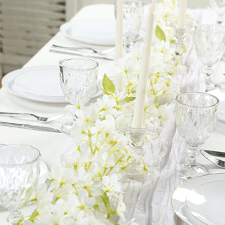 <strong>Battery-Operated White Flower LED String Lights</strong> <strong>Battery-Operated White Flower LED String Lights</strong>