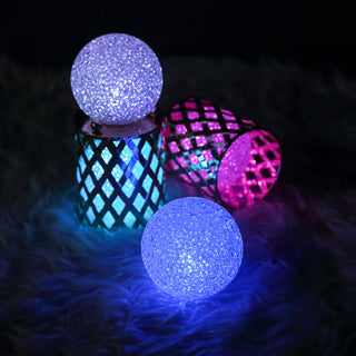 Add a Splash of Color with 3" Color Changing LED Ball Light Centerpiece Fillers Add a Splash of Color with 3" Color Changing LED Ball Light Centerpiece Fillers