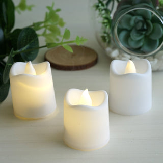 Create an Exotic Atmosphere with Flickering White Flameless LED Tealight Candles Create an Exotic Atmosphere with Flickering White Flameless LED Tealight Candles