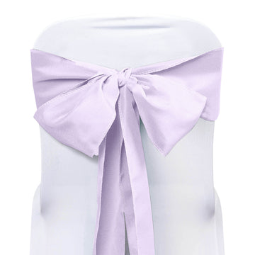 5 Pack 6"x108" Lavender Lilac Polyester Chair Sashes