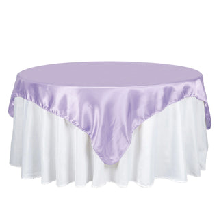 Elevate Your Event Decor with a Lavender Satin Tablecloth