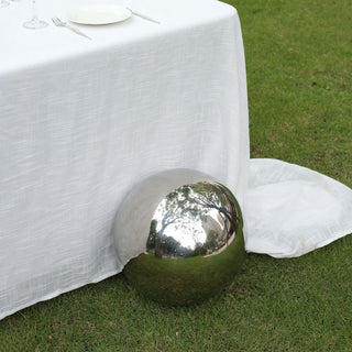 Versatile and Mesmerizing Silver Garden Sphere Versatile and Mesmerizing Silver Garden Sphere