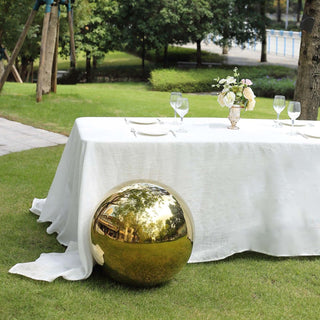 Captivating Gold Stainless Steel Shiny Mirror Gazing Ball Captivating Gold Stainless Steel Shiny Mirror Gazing Ball