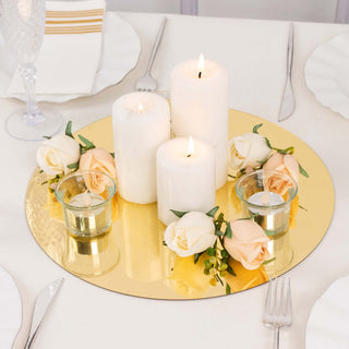 Bring the Allure of Gold to Your Table with Gold Mirror Acrylic Charger Plates Bring the Allure of Gold to Your Table with Gold Mirror Acrylic Charger Plates