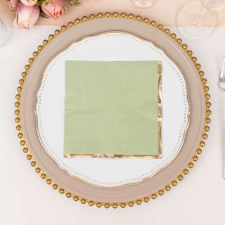 Elegant Sage Green Cocktail Napkins for Any Occasion Elegant Sage Green Cocktail Napkins for Any Occasion