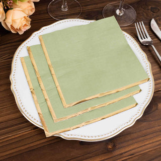 Stylish and Chic Gold Foil Edge Napkins Stylish and Chic Gold Foil Edge Napkins
