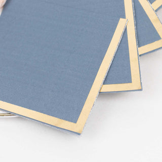 <strong>Soft 2 Ply Dusty Blue Disposable Cocktail Napkins</strong>