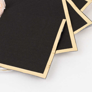 <strong>Black Soft 2 Ply Disposable Cocktail Napkins </strong>