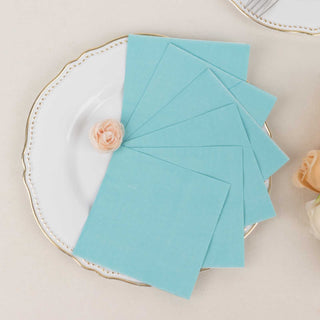 Blue Soft 2-Ply Disposable Cocktail Napkins for Any Occasion