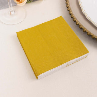 Elevate Your Event with Gold Cocktail Napkins Elevate Your Event with Gold Cocktail Napkins