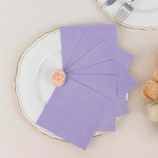 Lavender Lilac Soft 2-Ply Disposable Cocktail Napkins Lavender Lilac Soft 2-Ply Disposable Cocktail Napkins