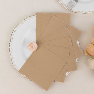 Natural Soft 2-Ply Disposable Cocktail Napkins - Perfect for Any Occasion Natural Soft 2-Ply Disposable Cocktail Napkins - Perfect for Any Occasion