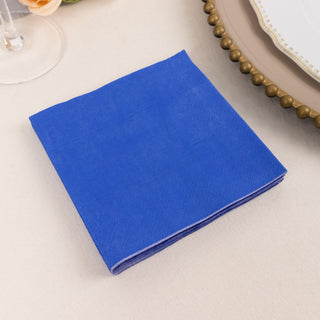 Elevate Your Event Decor with Royal Blue Disposable Cocktail Napkins