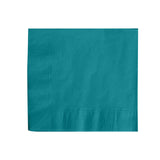 50 Pack | 5x5inch Turquoise Soft 2-Ply Disposable Cocktail Napkins#whtbkgd