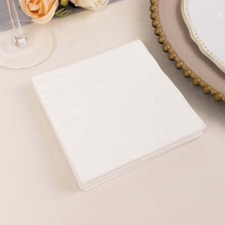 White 2-Ply Disposable Cocktail Napkins - Add Elegance to Your Event White 2-Ply Disposable Cocktail Napkins - Add Elegance to Your Event