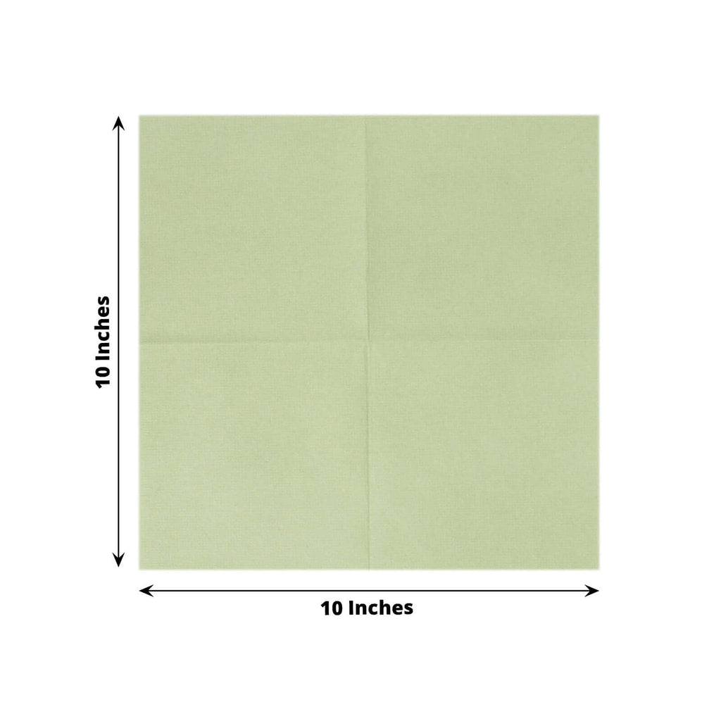 20 Pack Sage Green Airlaid Napkins