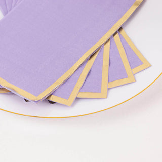 <strong>Versatile and Stylish Lavender Lilac & Gold Dinner Party Napkins</strong> <strong>Versatile and Stylish Lavender Lilac & Gold Dinner Party Napkins</strong>