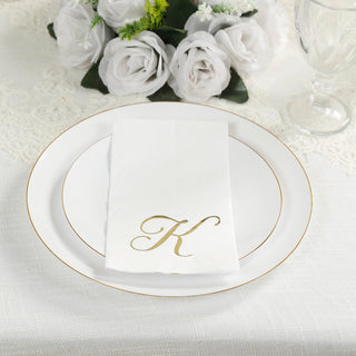 Monogram "K" Table Styling Monogram "K" Table Styling