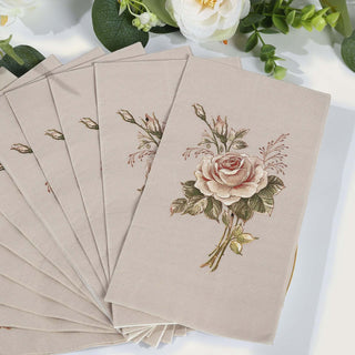Stylish Placement Ideas for Pink Ivory Rose Napkins Stylish Placement Ideas for Pink Ivory Rose Napkins