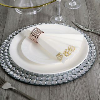 Add a Touch of Elegance with Gold Foil White Dinner Napkins Add a Touch of Elegance with Gold Foil White Dinner Napkins