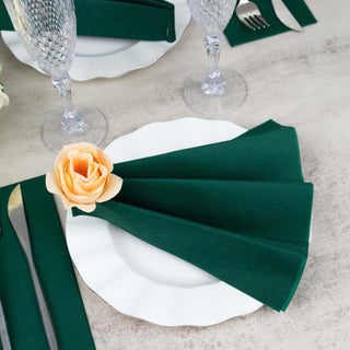 Experience Luxury and Convenience with Hunter Emerald Green Disposable Dinner Napkins Experience Luxury and Convenience with Hunter Emerald Green Disposable Dinner Napkins