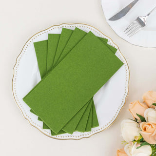 Olive Green Soft Linen-Feel Airlaid Paper Dinner Napkins - Elevate Your Table Setting Olive Green Soft Linen-Feel Airlaid Paper Dinner Napkins - Elevate Your Table Setting