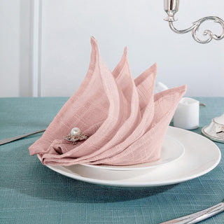 Blush Textured Cloth Dinner Napkins Blush Textured Cloth Dinner Napkins