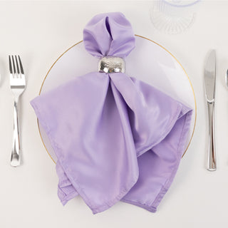 <span>Refined Lavender Lilac Lamour Satin Cloth Napkins for Your Table Setting</span> <span>Refined Lavender Lilac Lamour Satin Cloth Napkins for Your Table Setting</span>