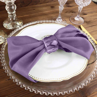 Create a Stunning Table Setting with Violet Amethyst Napkins Create a Stunning Table Setting with Violet Amethyst Napkins