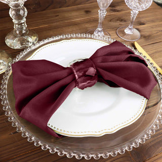 Elevate Your Table Settings with Burgundy Elegance