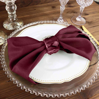 Elevate Your Table Settings with Burgundy Elegance Elevate Your Table Settings with Burgundy Elegance