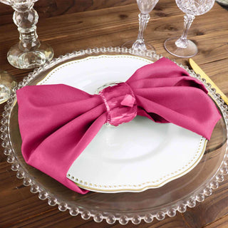 Create a Colorful and Memorable Table Setting with Fuchsia Seamless Cloth Dinner Napkins Create a Colorful and Memorable Table Setting with Fuchsia Seamless Cloth Dinner Napkins
