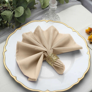 Wrinkle Resistant Nude Linen Napkins for Effortless Elegance Wrinkle Resistant Nude Linen Napkins for Effortless Elegance