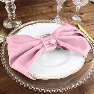Create a Stylish and Coordinated Table Setting with Pink Linen Napkins
