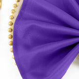 5 Pack | Purple Seamless Cloth Dinner Napkins, Wrinkle Resistant Linen | 17inchx17inch