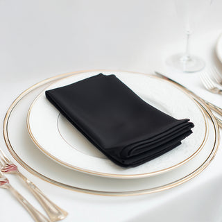 Black Scuba Cloth Napkins Black Scuba Cloth Napkins