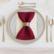 5 Pack Burgundy Scuba Napkins – 17x17, Wrinkle-Free & Stain Resistant Cloth Napkins