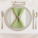 5 Pack Sage Green Scuba Napkins – 17x17, Wrinkle-Free & Stain Resistant Cloth Napkins