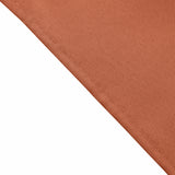 5 Pack Terracotta (Rust) Seamless Cloth Dinner Napkins, Wrinkle Resistant Linen