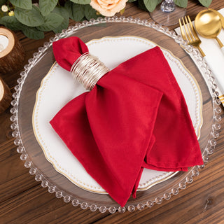 Elegant Wine Seamless Cloth Dinner Napkins for a Captivating Table Setting