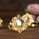 6 Pack | 2inch Gold Metal Crystal Rhinestone Napkin Rings, Diamond Bling Napkin Holders

