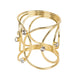 4 Pack Gold Metal Napkin Rings, Hollow Woven Style With Rhinestones, Elegant Napkin Holders#whtbkgd