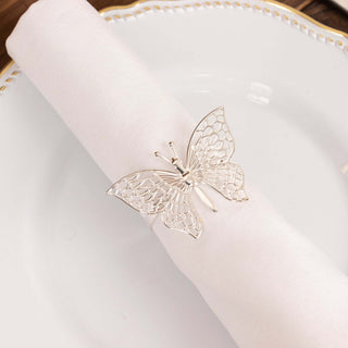 Create Unforgettable Moments with Silver Metal Butterfly Napkin Rings Create Unforgettable Moments with Silver Metal Butterfly Napkin Rings