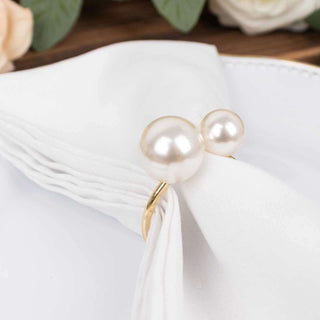 Enhance Your Wedding Table Decor with White Pearl Napkin Rings Enhance Your Wedding Table Decor with White Pearl Napkin Rings