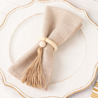 Complete Your Table Setting with Cream Wooden Napkin Rings Complete Your Table Setting with Cream Wooden Napkin Rings